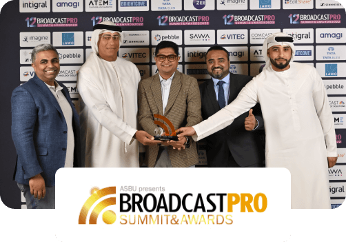 Best Studio Of The Year award from @broadcastprome 2